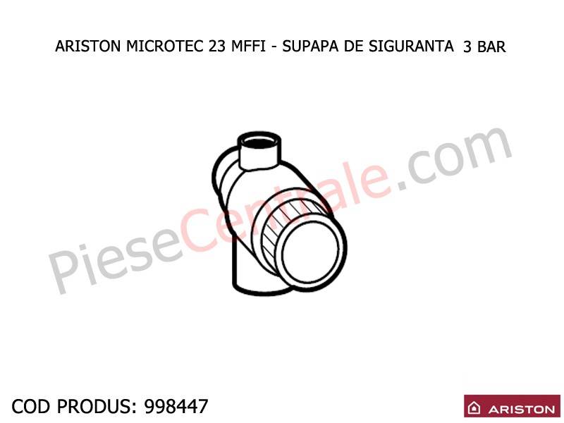 Poza Supapa siguranta 3 bari centrala termica Ariston MICROTEC 23 MFFI