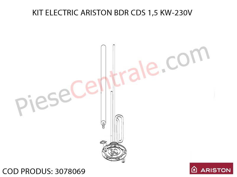 Poza Kit rezistenta electrica boiler Ariston BDR CDS 1.5 kw - 230 V