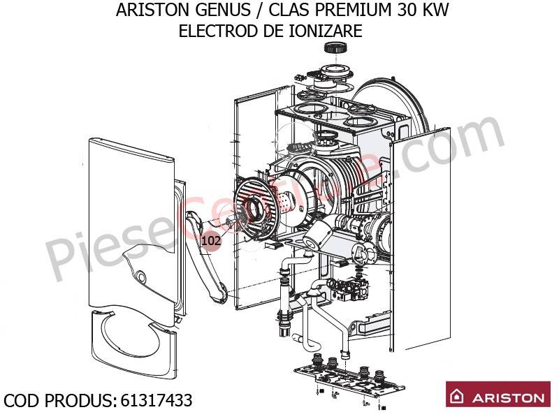 Poza Electrod de ionizare centrale termice Ariston Genus/Clas Premium