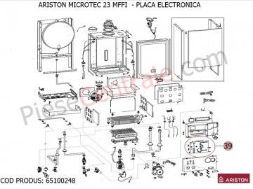 Poza Placa electronica centrala termica Ariston MICROTEC 23 MFFI