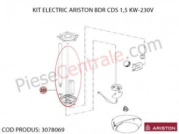 Poza Kit rezistenta electrica boiler Ariston BDR CDS 1.5 kw - 230 V